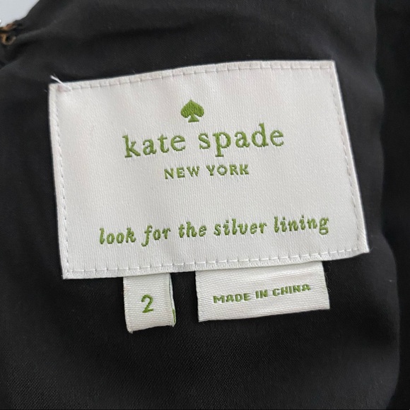 Kate Spade Black Bow Dress, Size 2 - Picture 2 of 6